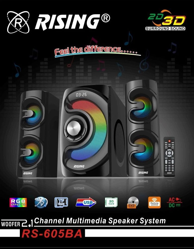 2.1 Channel Multimedia Speaker System with RGB Woofer