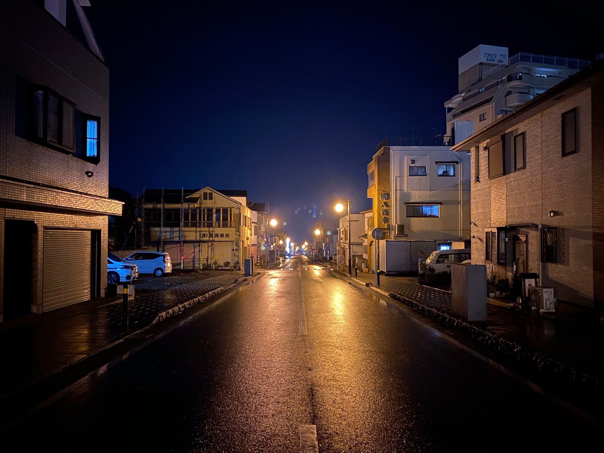 A route through Yugawara on a rainy day