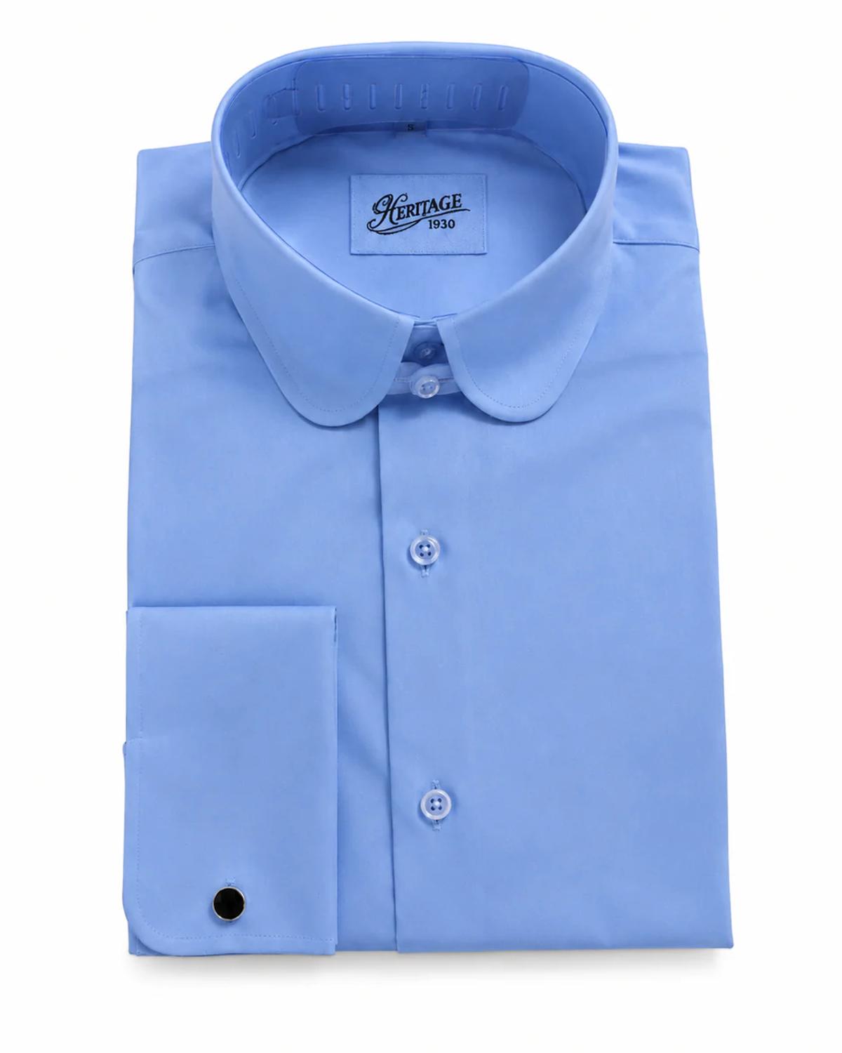 Chemise Col Club Bleu
