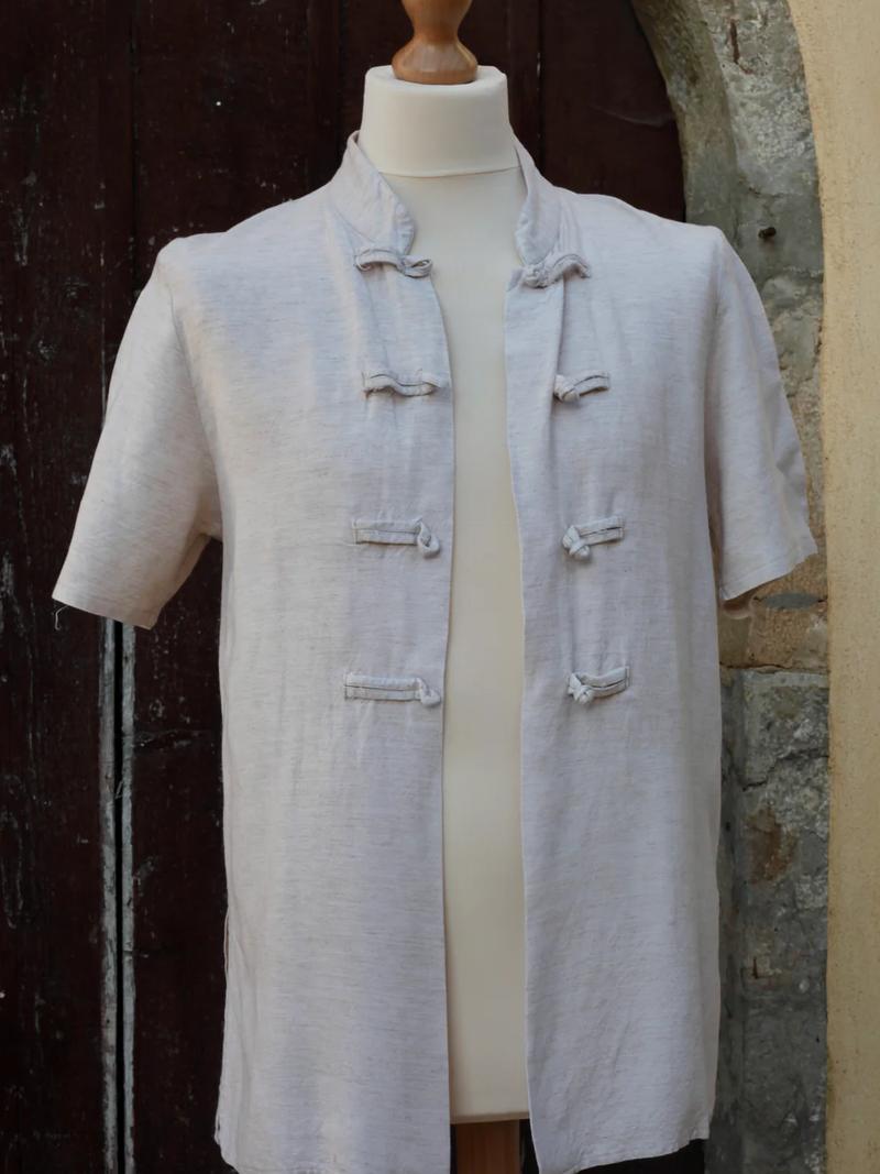Chemise vintage d’inspiration asiatique
