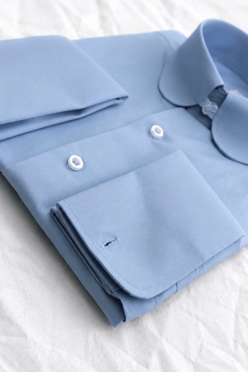 Chemise Col Club Bleu 