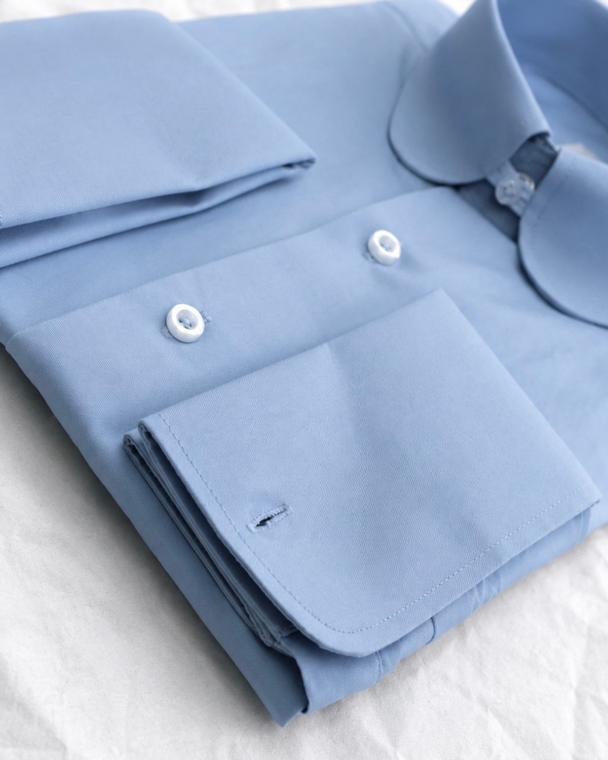 Chemise Col Club Bleu