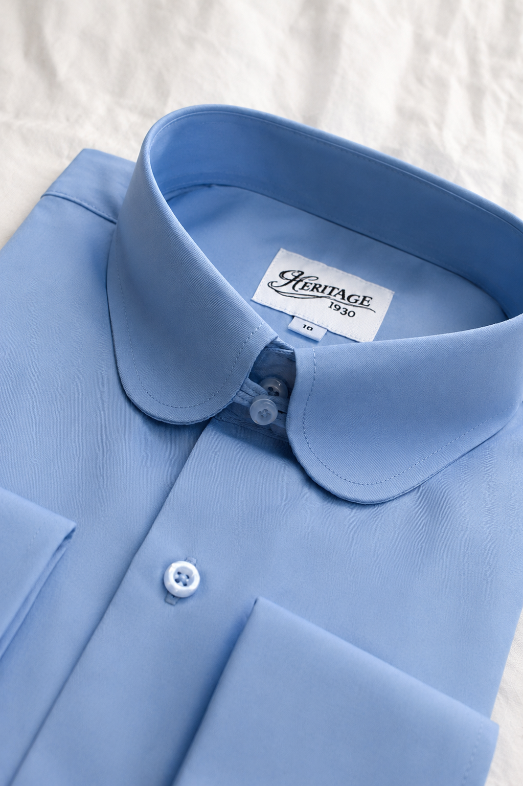 Chemise Col Club Bleu 