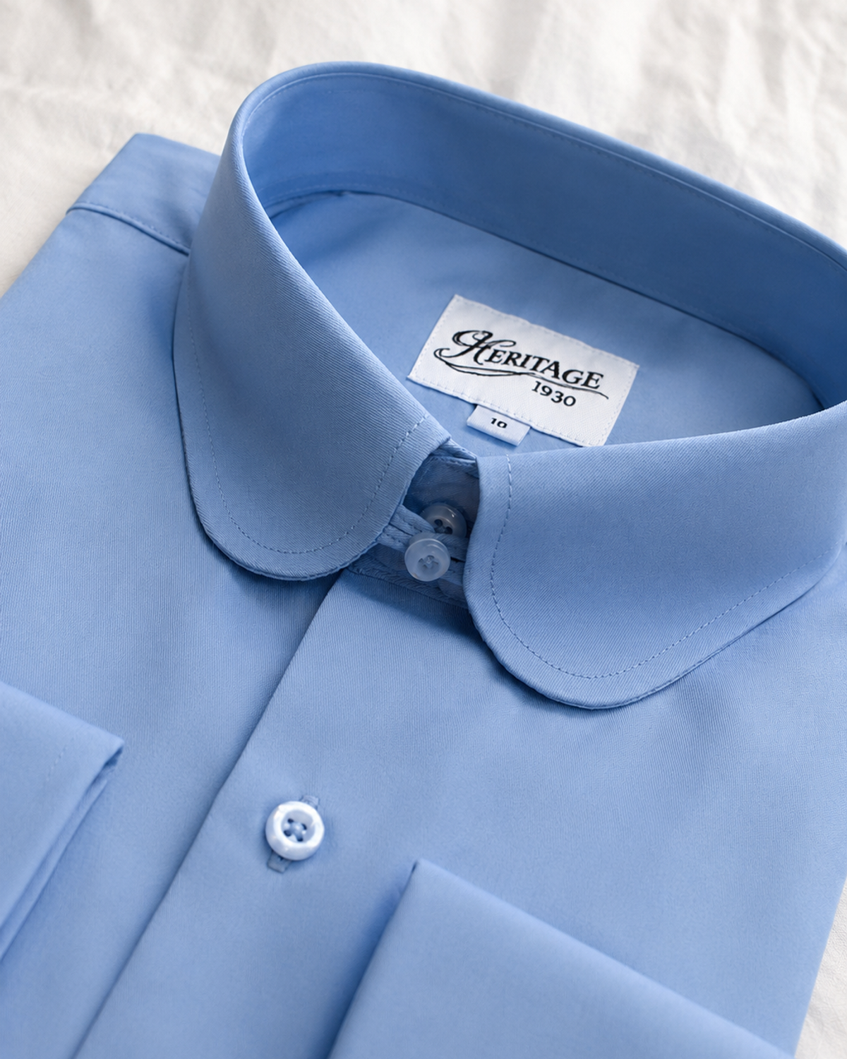 Chemise Col Club Bleu