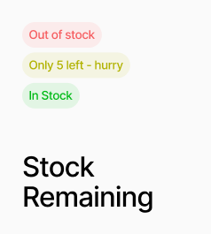 Stock Remaining