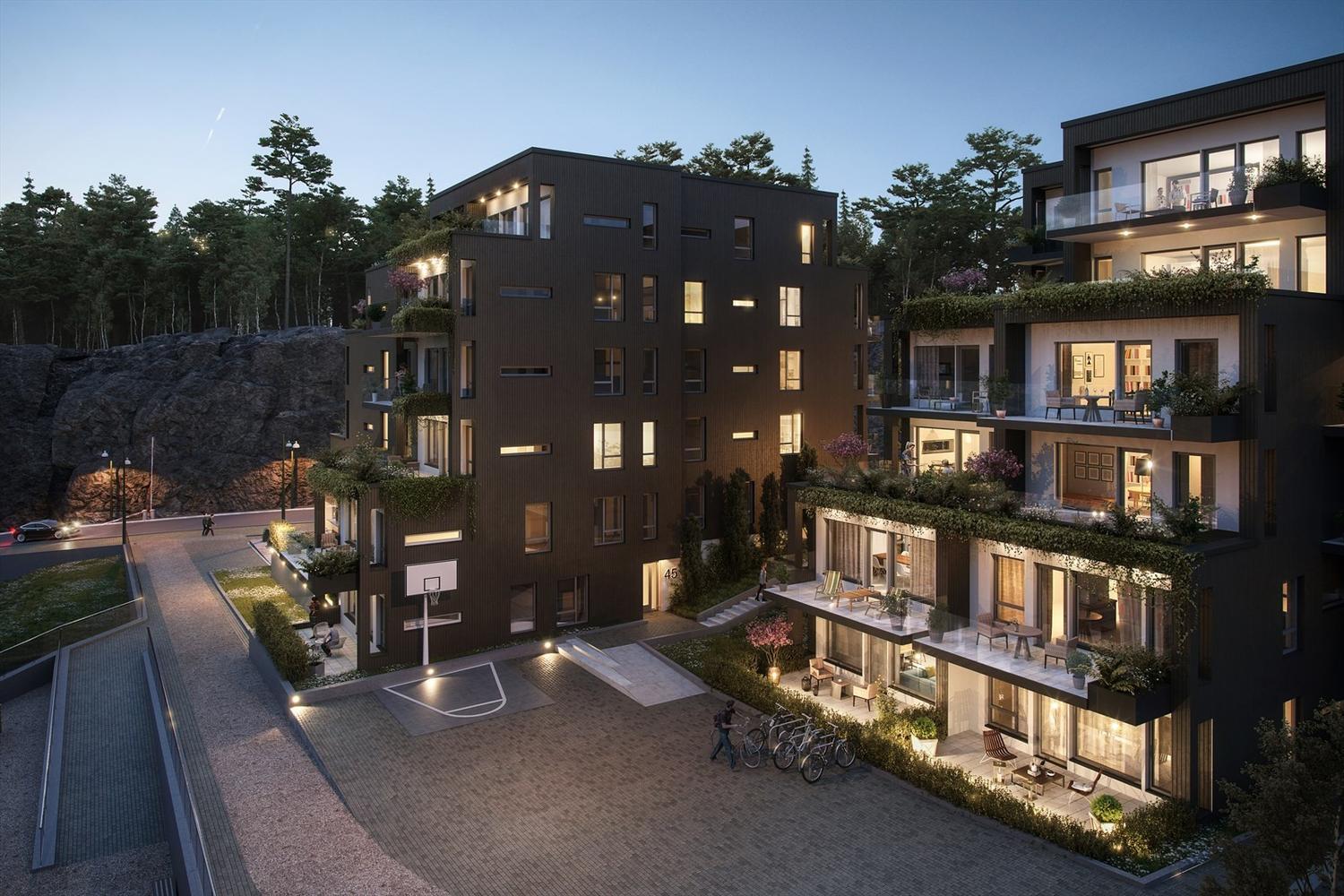 Helt nytt leilighetsbygg på Kolbotn.