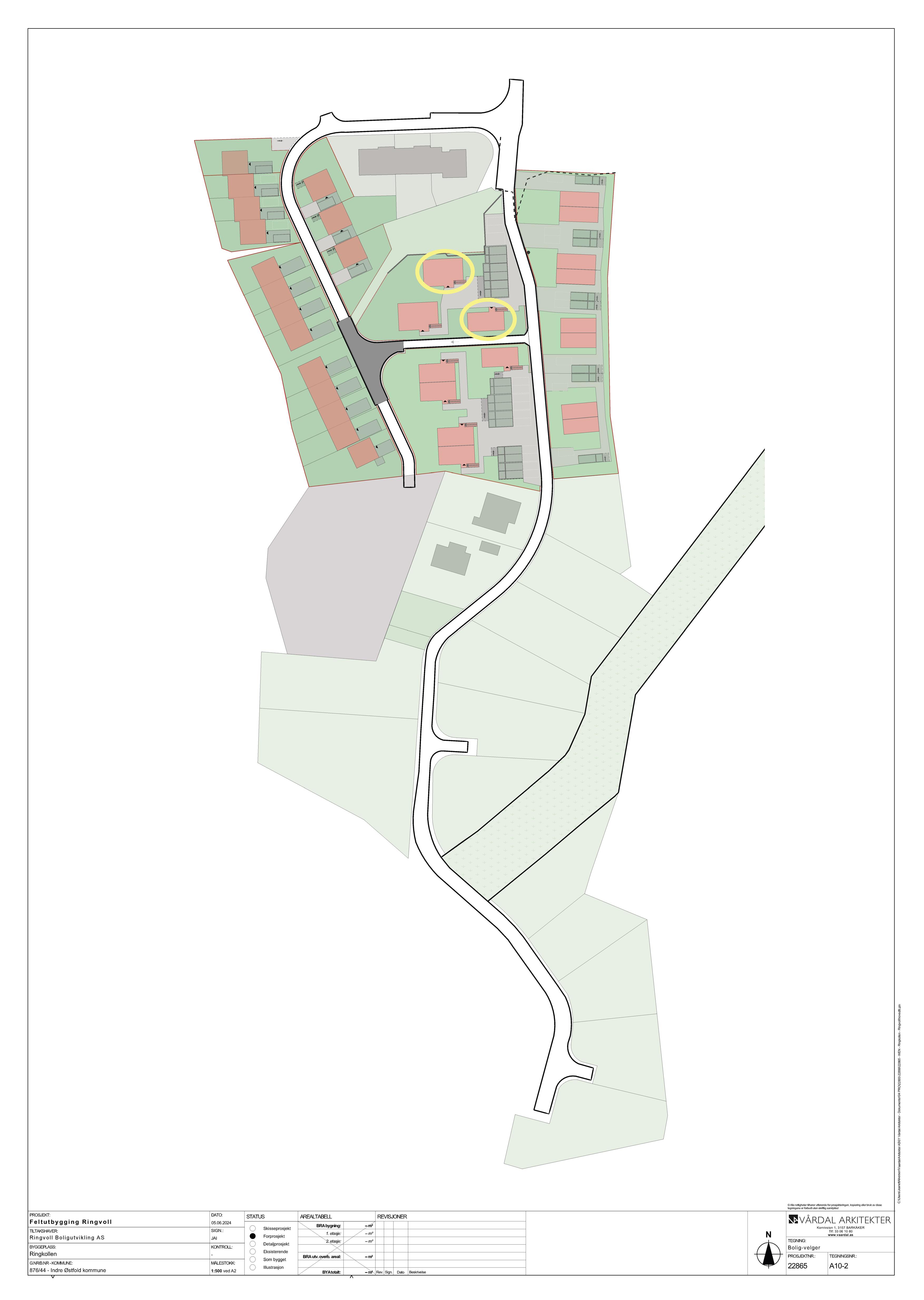 Situsjonkart av Ringvollkollen