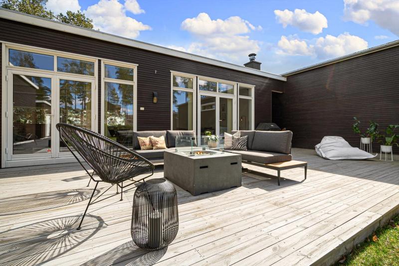 Stort uteområde