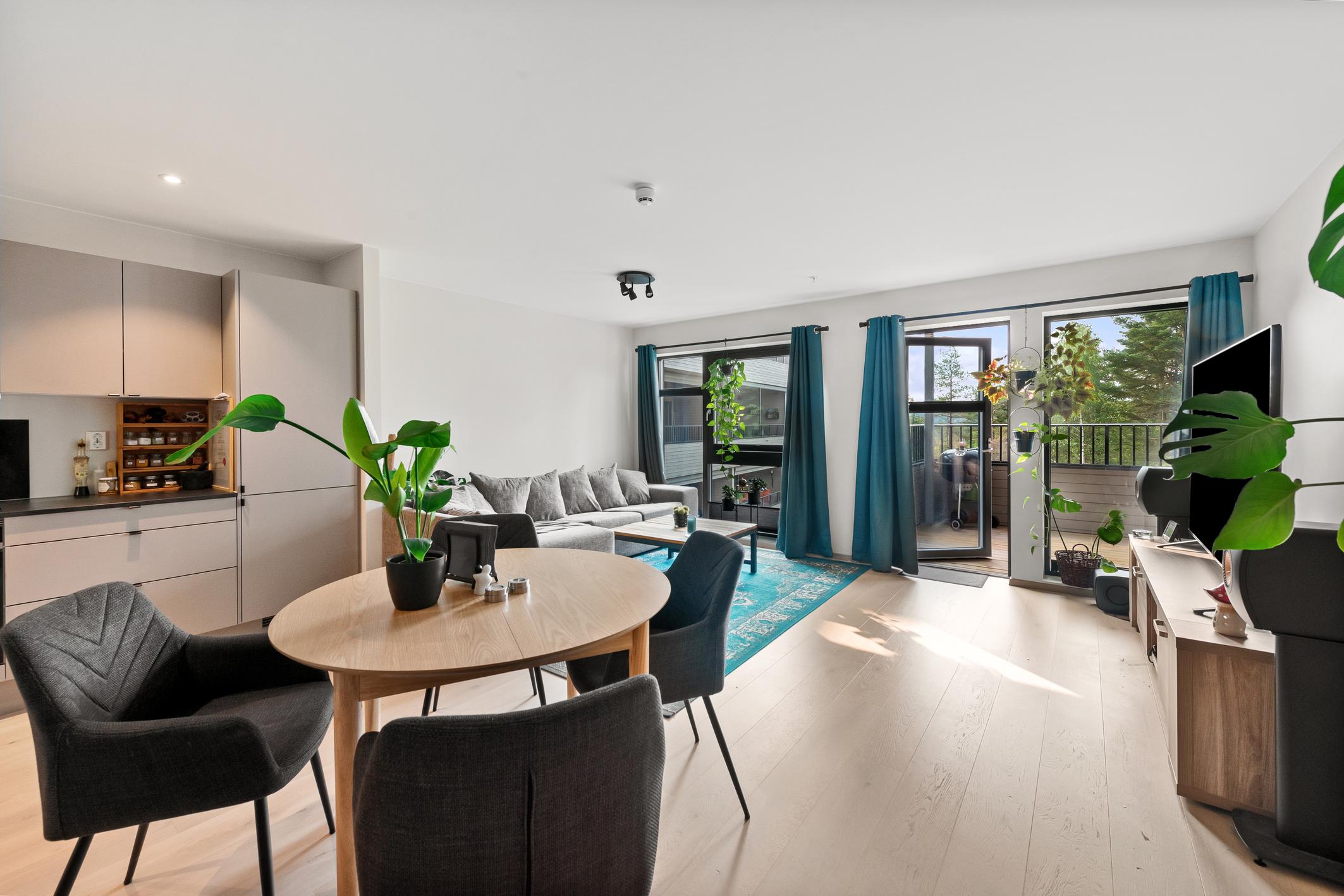 En stavs parkett i leiligheten