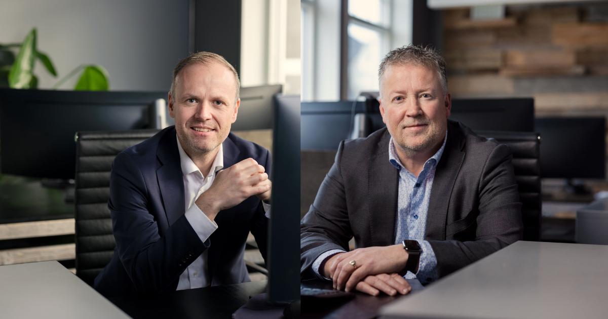 – Rollen vår som meglere har blitt tydeligere. Vi er i større grad rådgivere, sier Kjell Ove Loeshagen og Per Edmund Mordt.