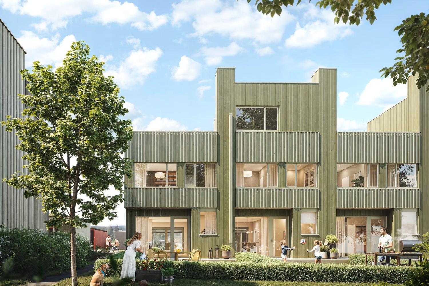 Via Vestby er et nytt boligprosjekt bestående av 26 moderne rekkehus
