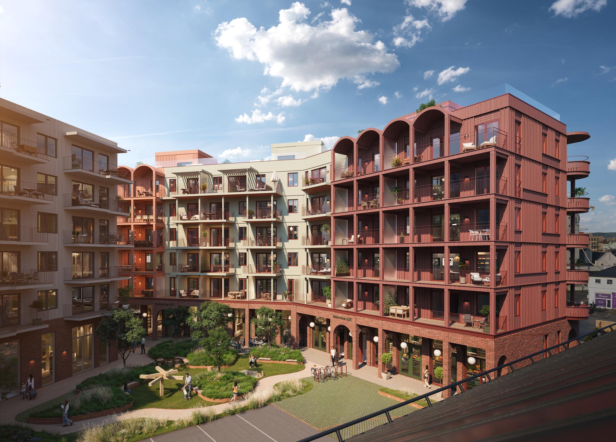 3D-bilde av Vestbytorget