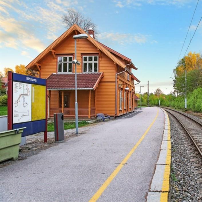 Eidsberg stasjon. Foto.