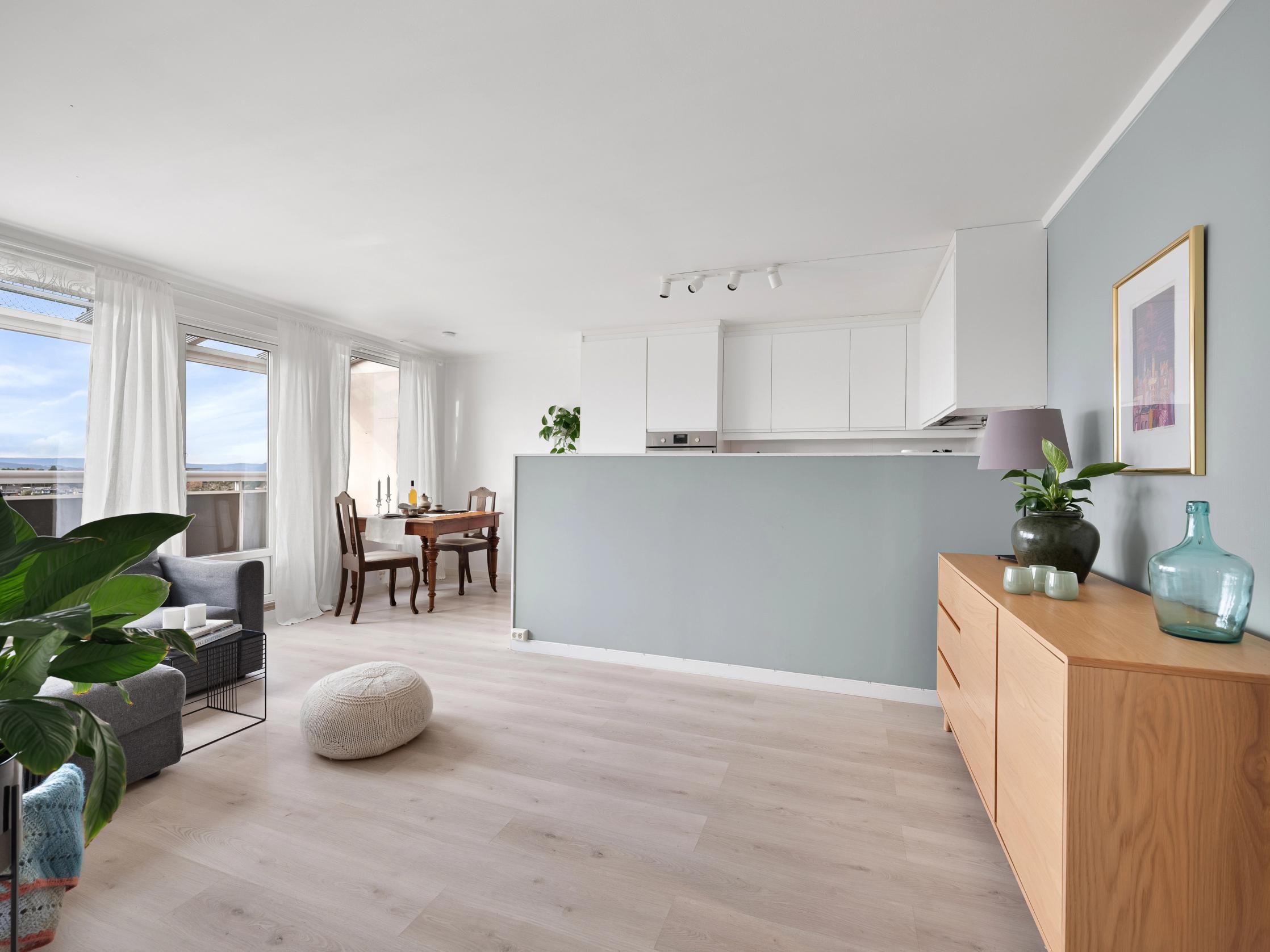 Fin kjøkkenløsning. 