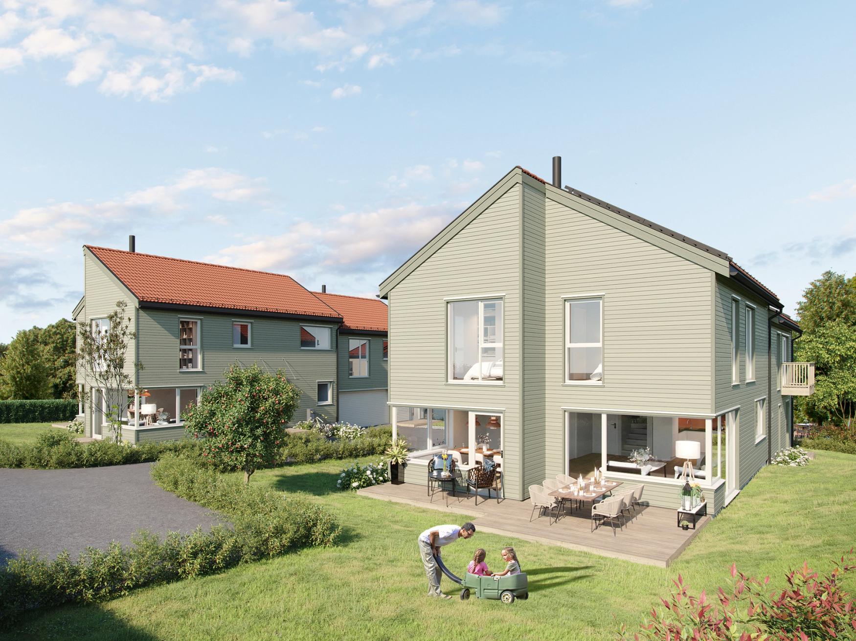 3D-generert bilde av Gamle Åsvei 8