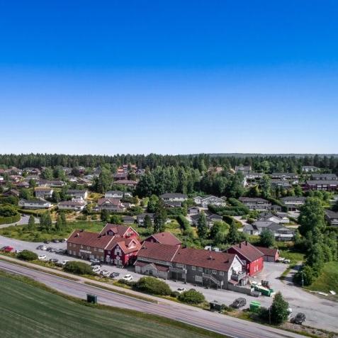 Dronebilde over Ringvoll