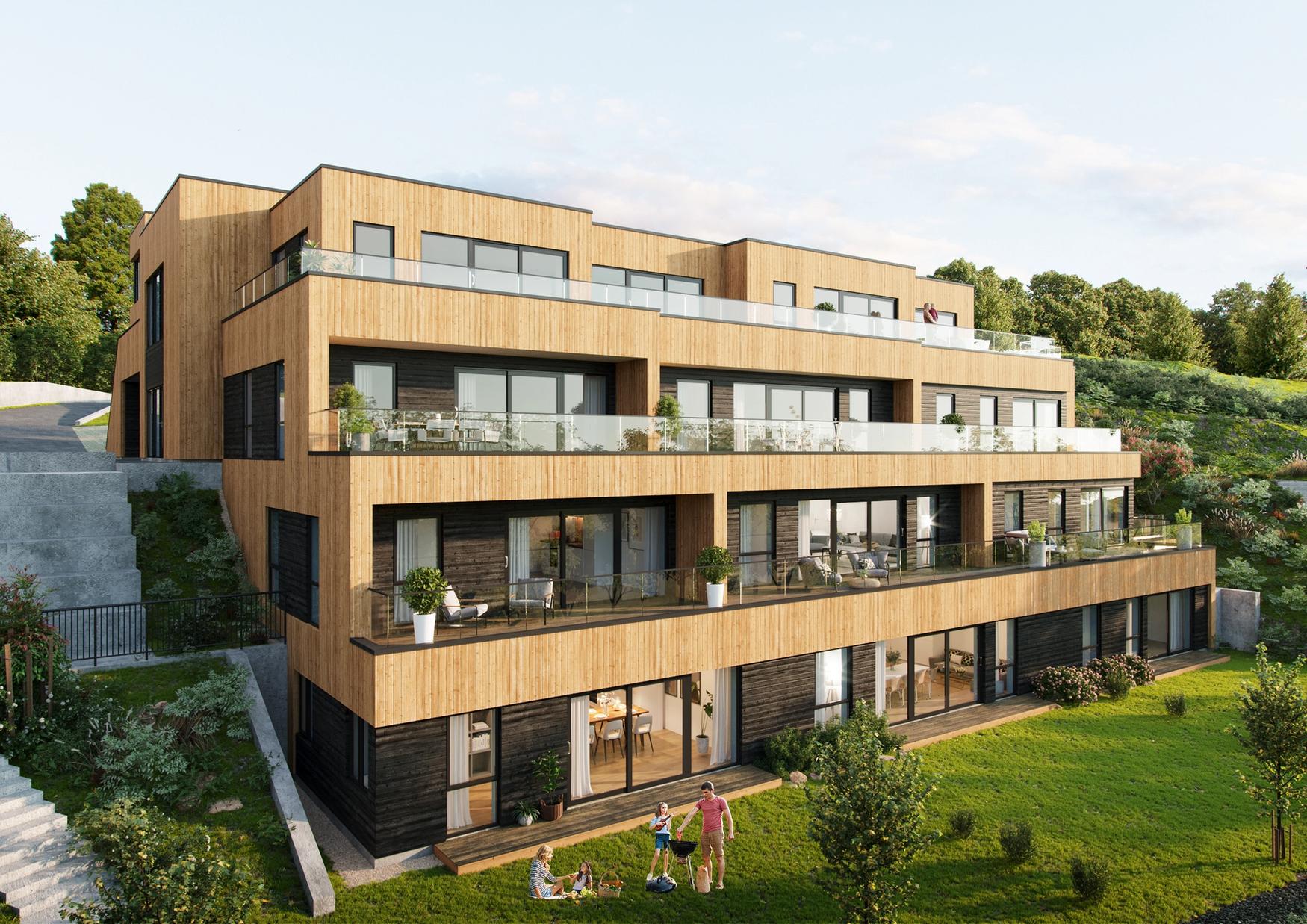 3D-generert bilde av fasade