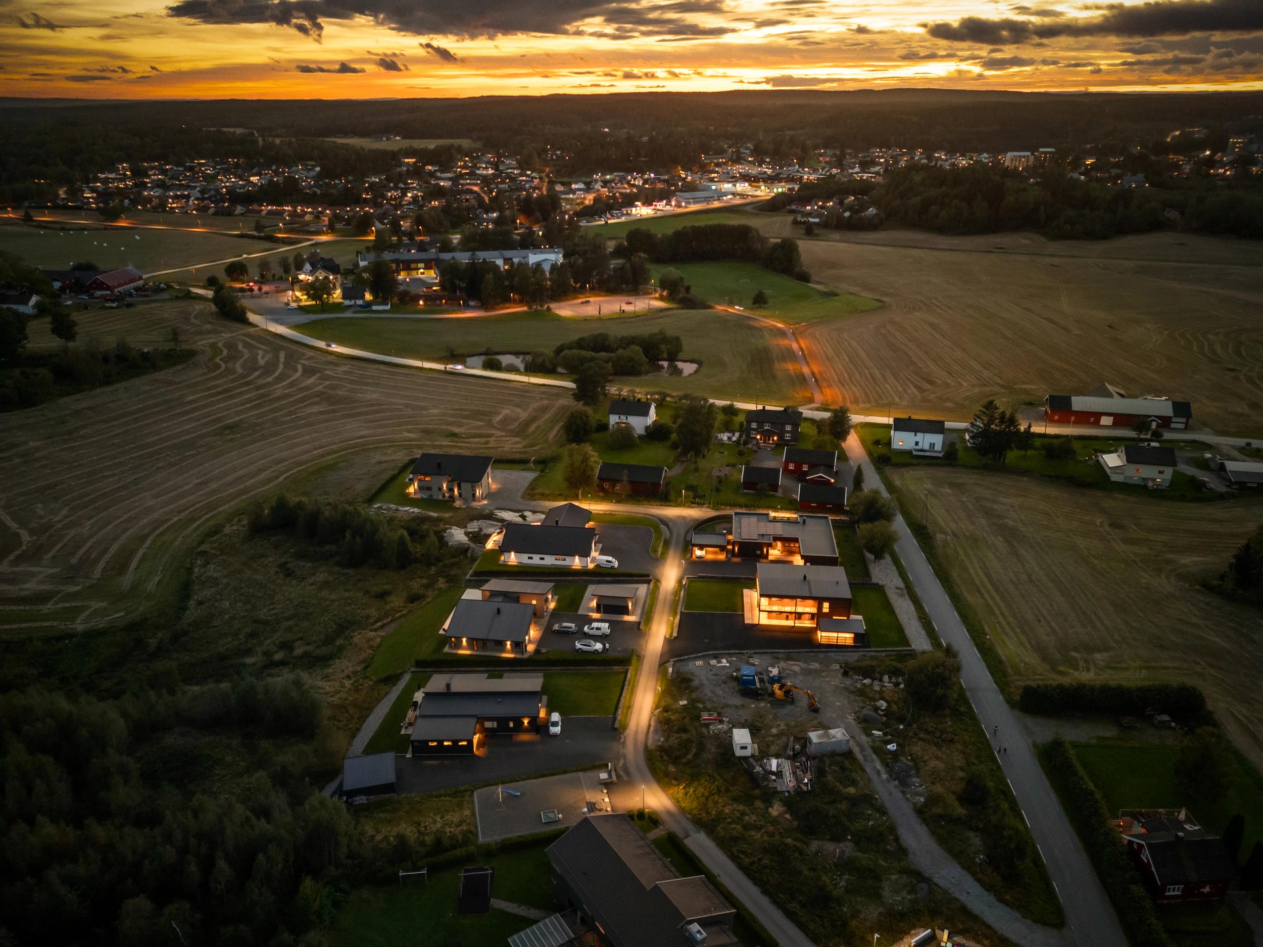 Oversiktsbilde kveld
