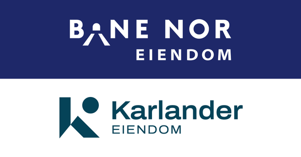 Logo BaneNOR Eiendom og Karlander Eiendom