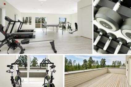 Bilde fra felles treningsrom