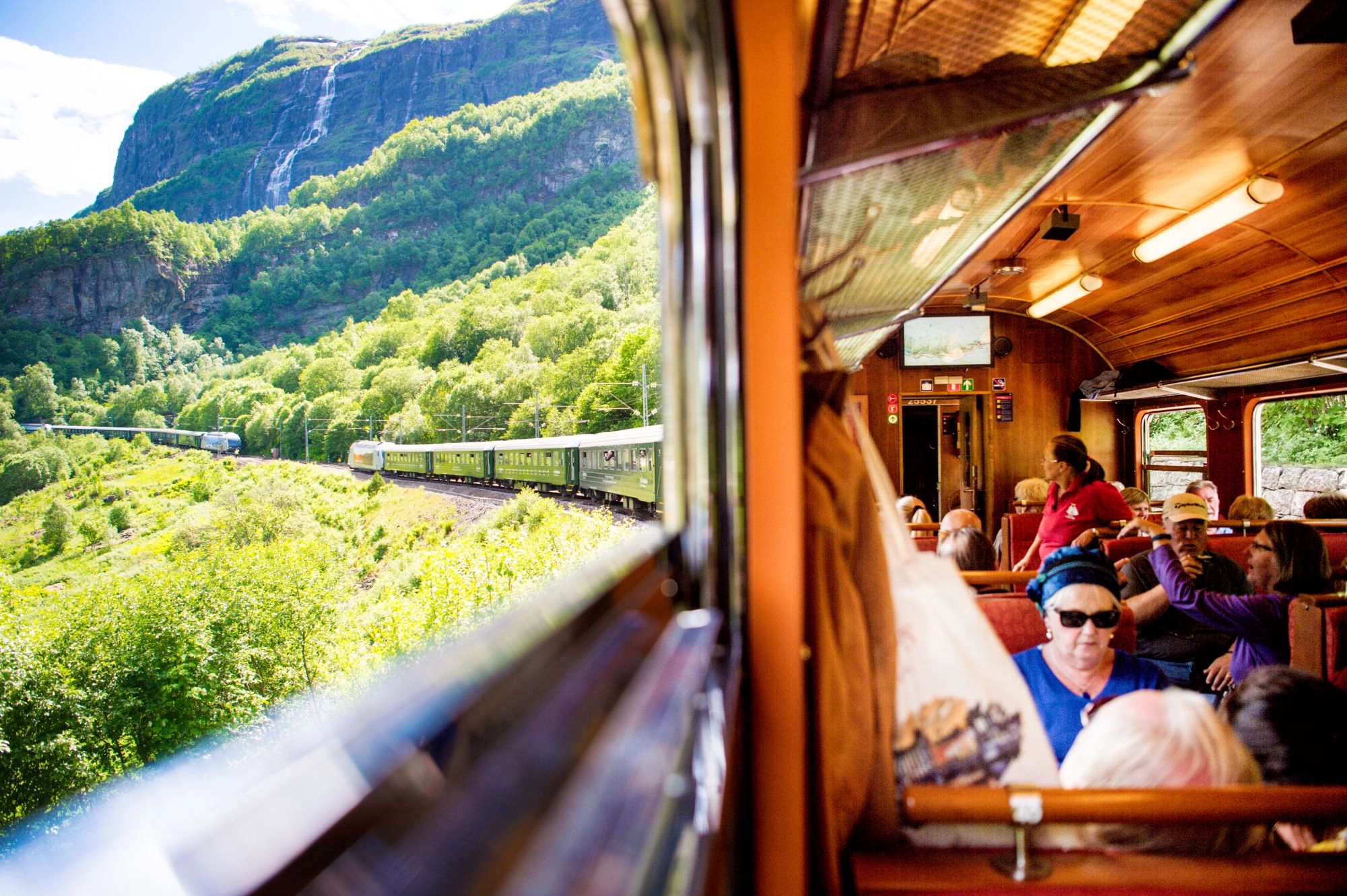 People on the Flåm Railway - Norway
