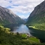 Der schmale Nærøyfjord - Fähre Kaupanger - Gudvangen - Norwegen
