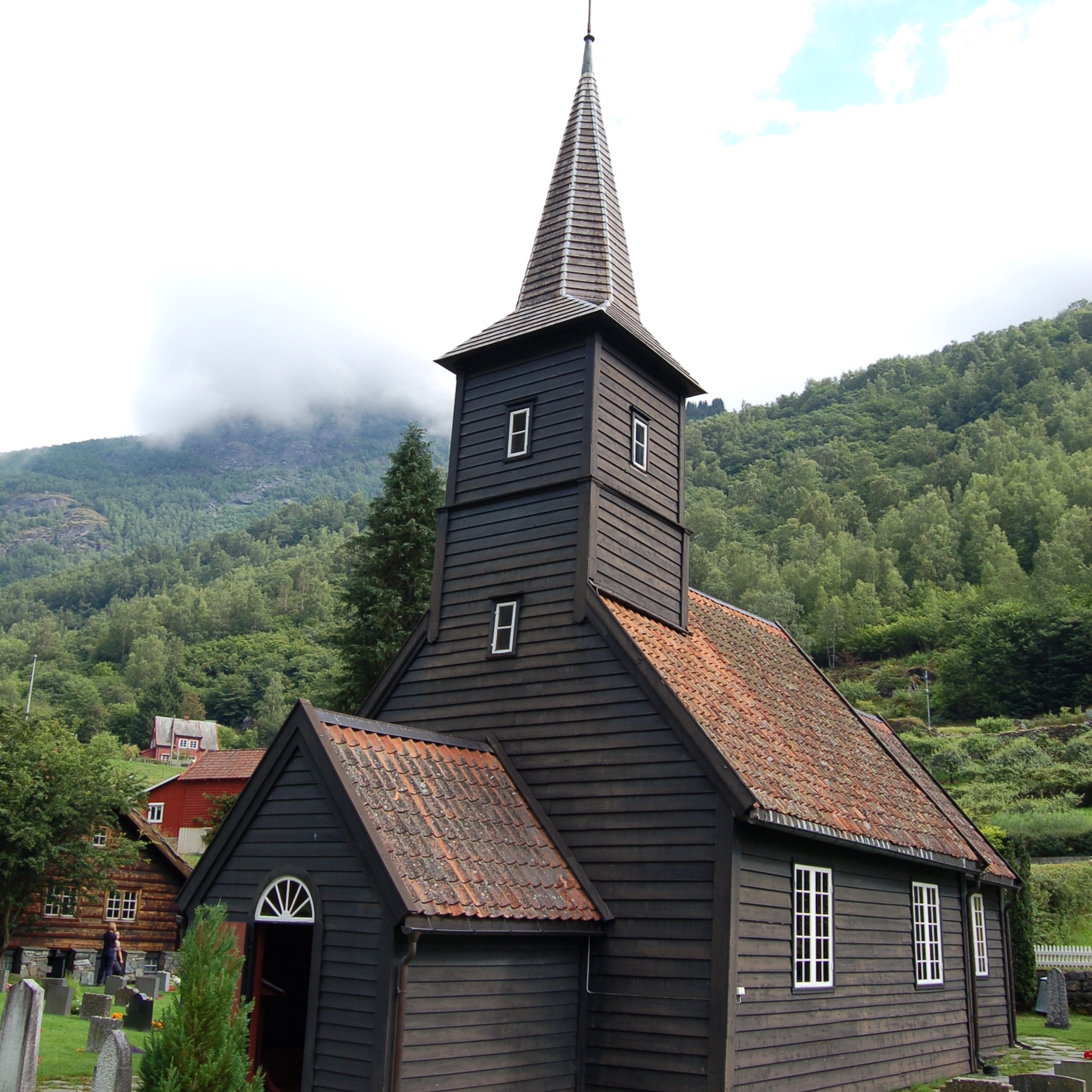 Flåm Church - Waterfall and culture tour in Flåm, Norway