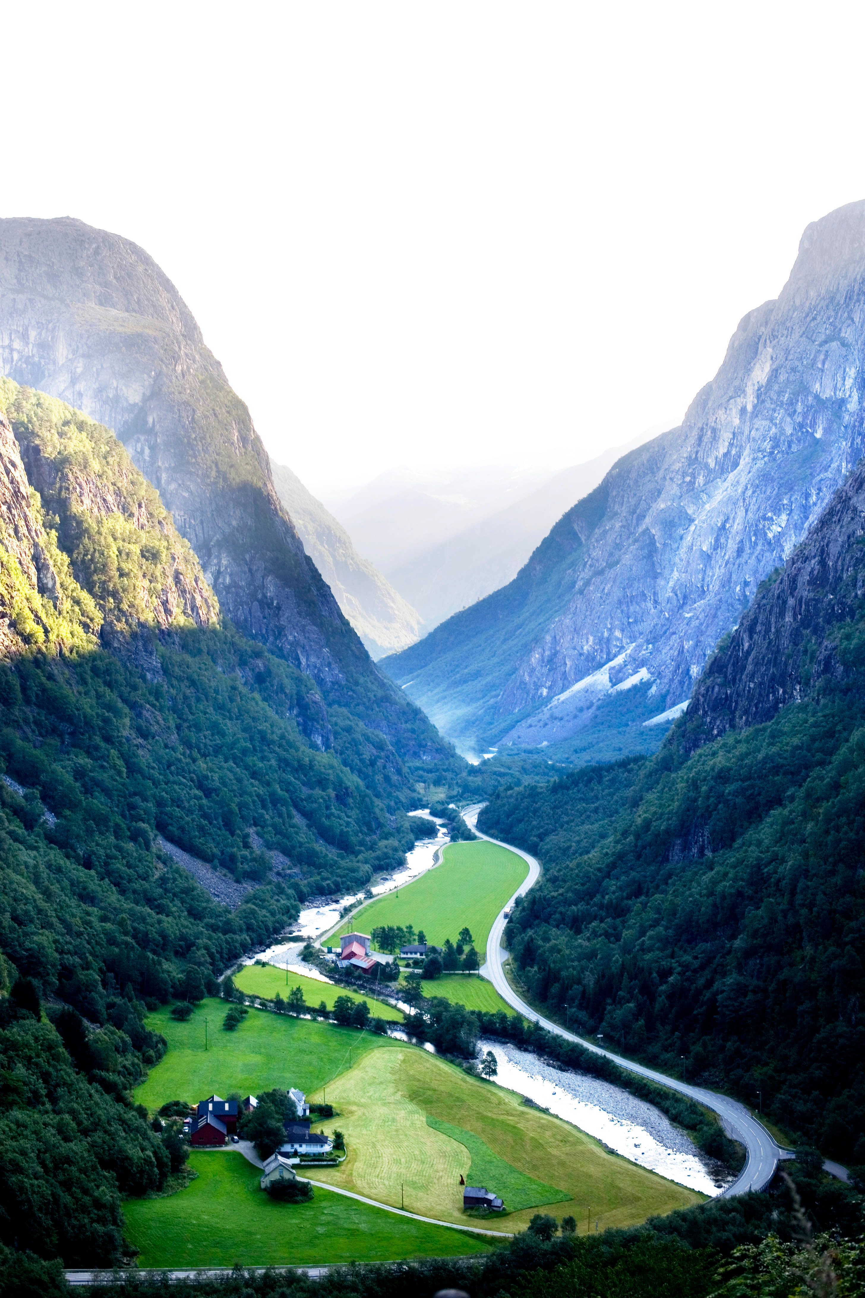 Stalheim Nærøydalen gesehen von Stalheim - Stalheim
