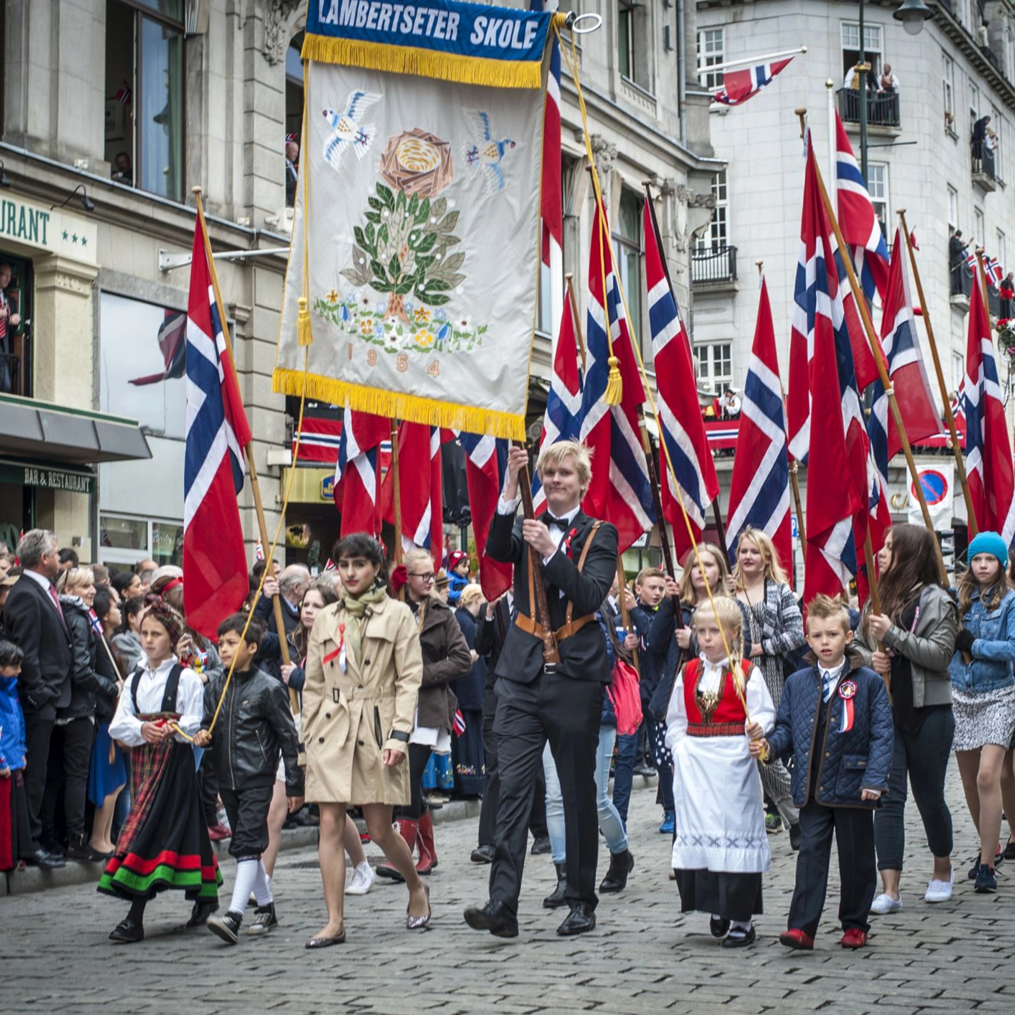 Children´s parade in Oslo- 17.May in Norway, National Day