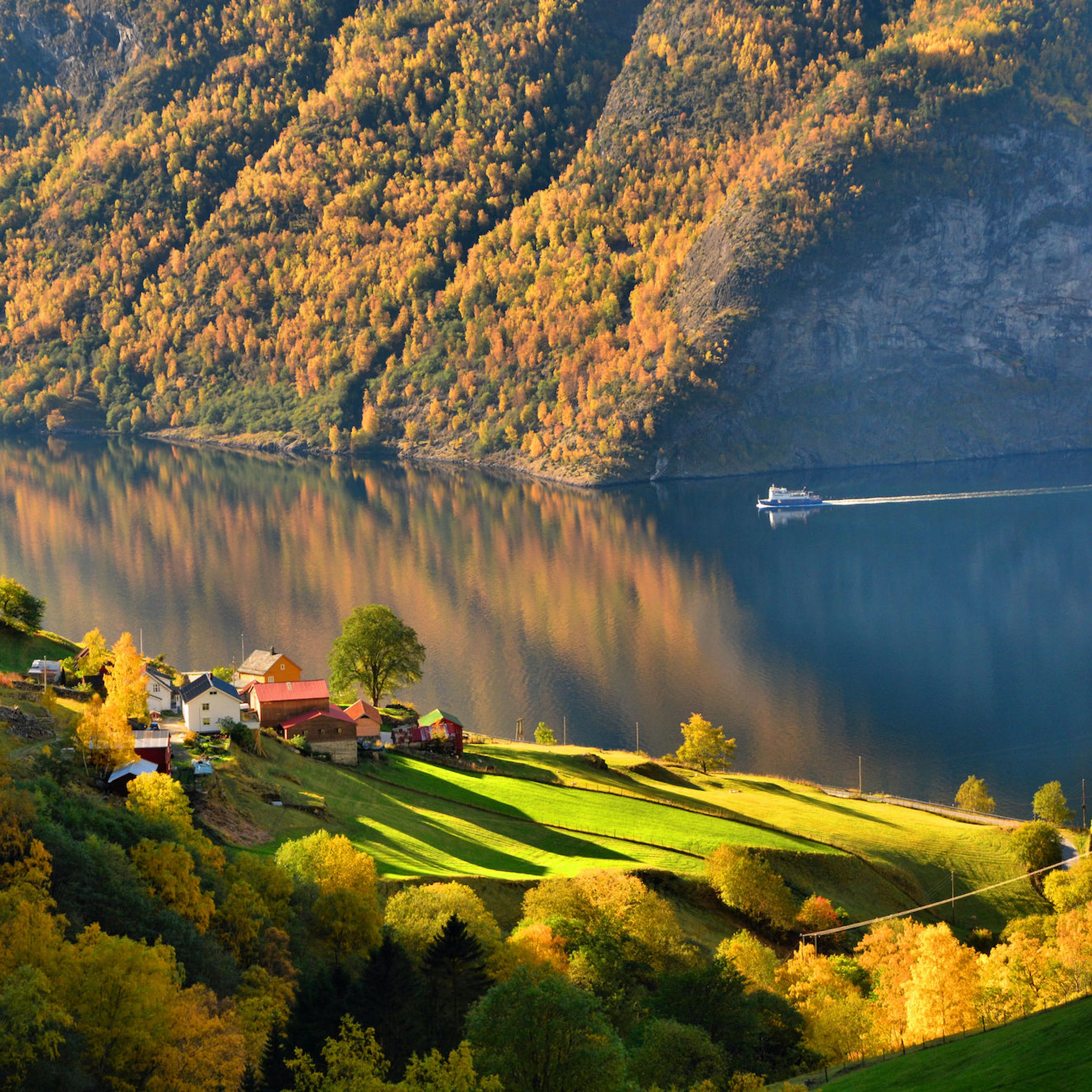 Herbst im Aurlandsfjord