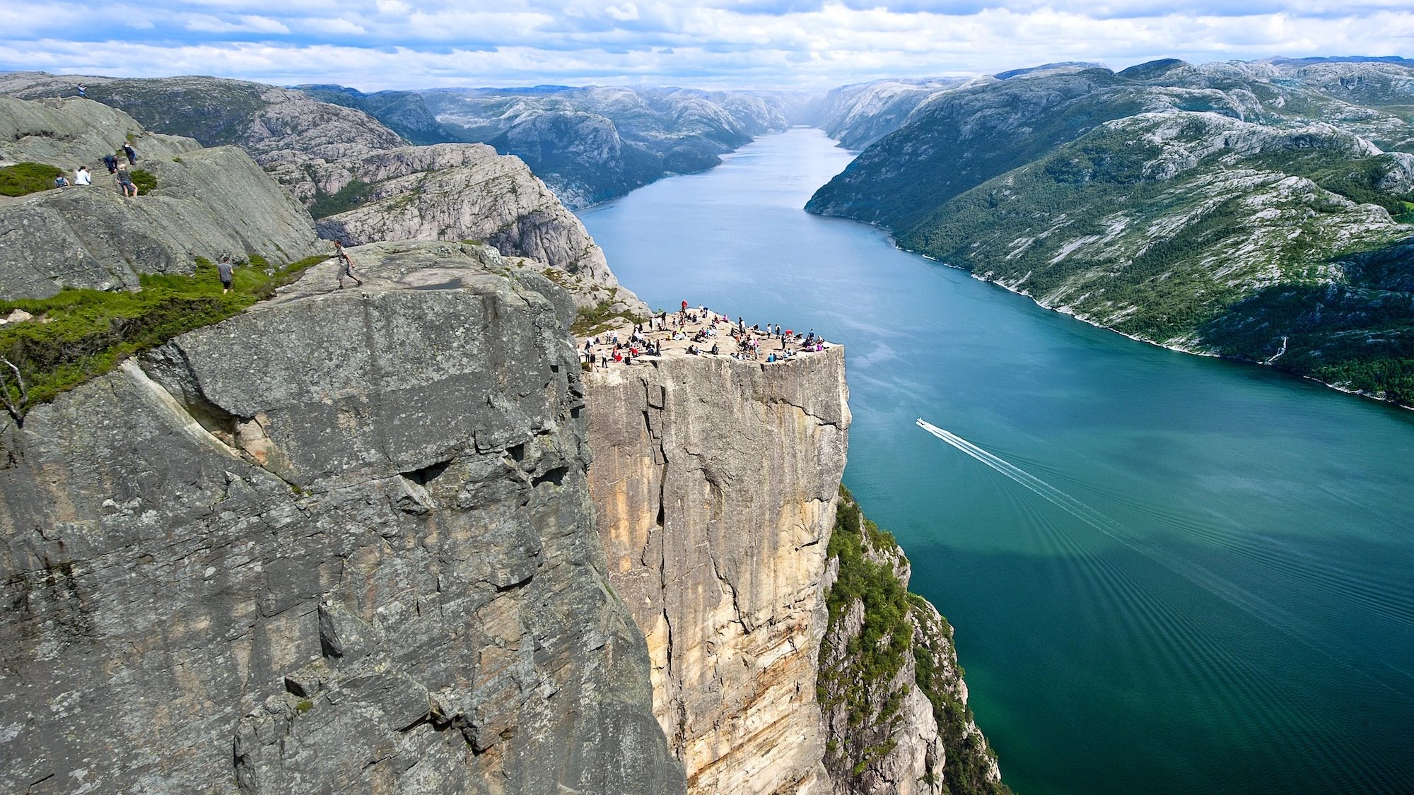 On top of the Pulpit Rock On top of the Pulpit Rock - Lysefjord in a nutshell, Stavanger, Norway