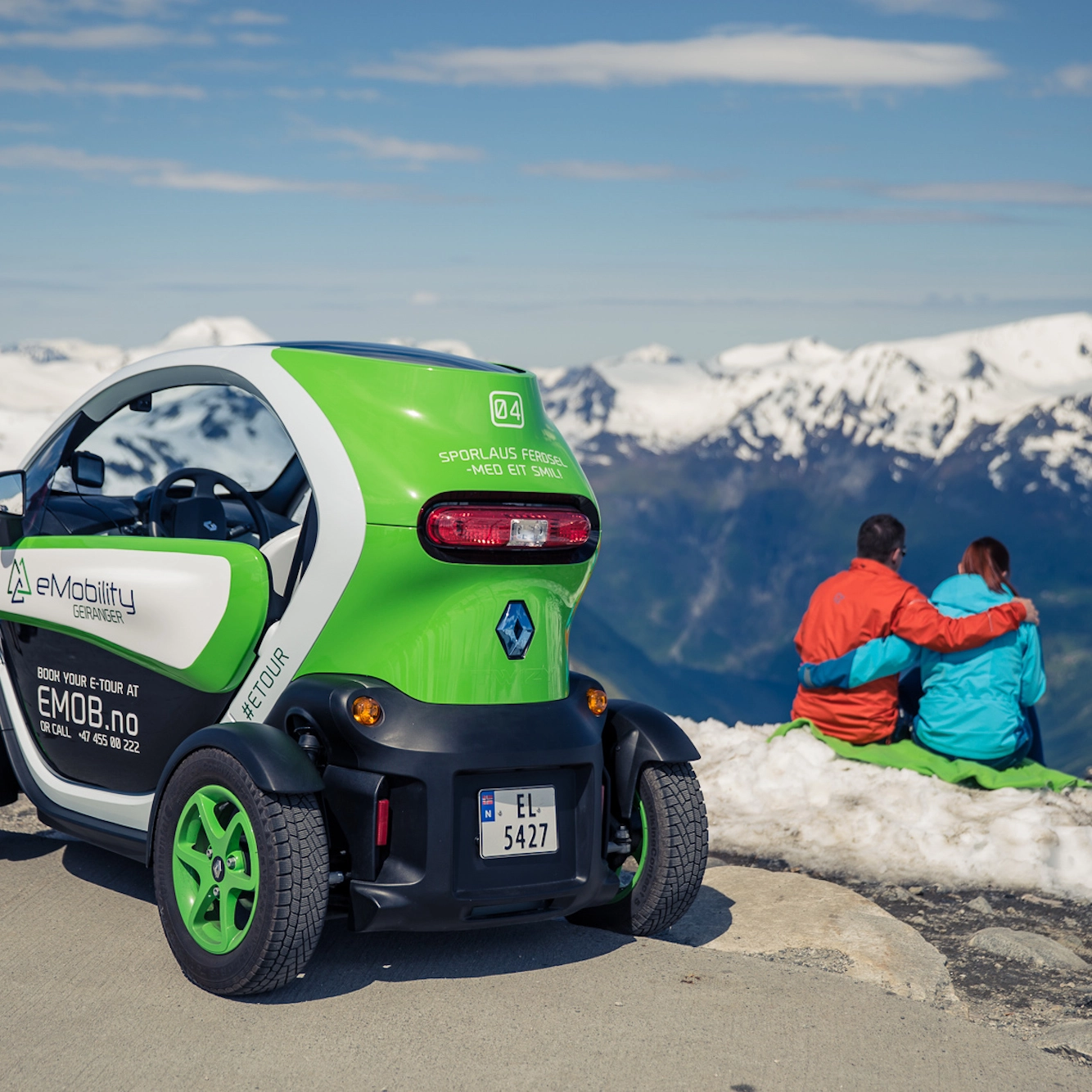 E-tour in Geiranger - The Geirangerfjord, Norway