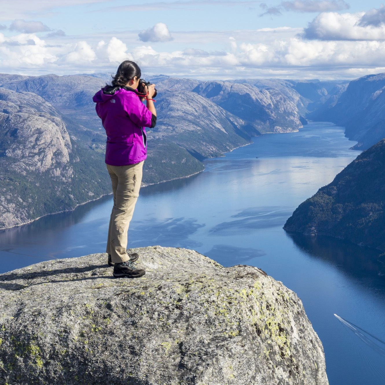 Stavanger The Lysefjord from above - Stavanger, Norway