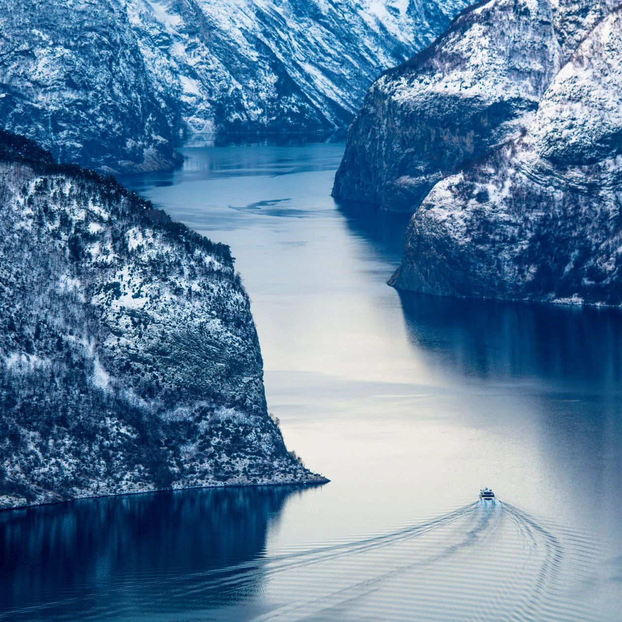 The Sognefjord in winter time - Norway