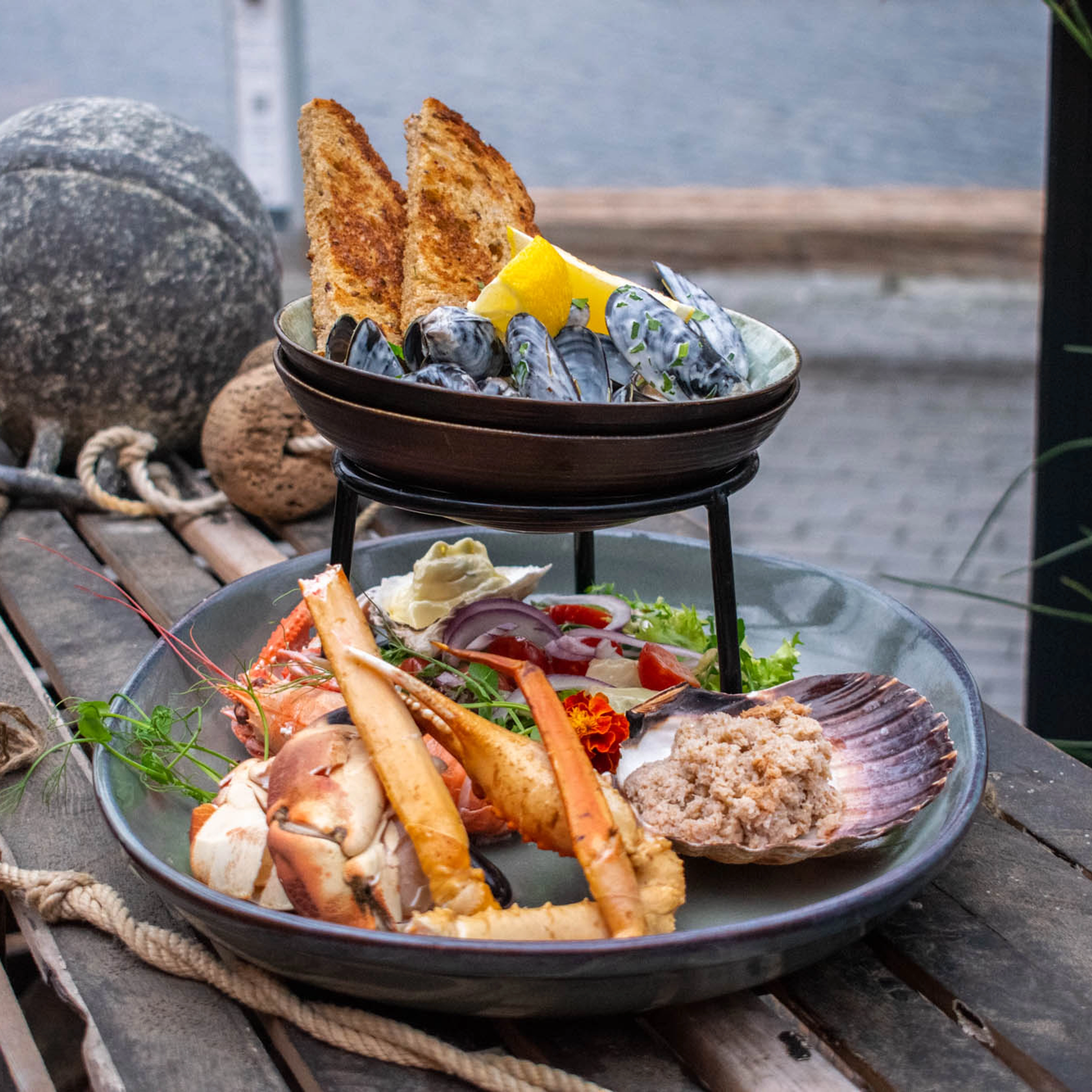 Seafood platter in Bergen - Norway