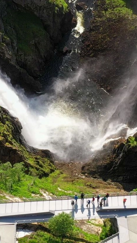 Vøringsfossen waterfall - The great waterfall tour, Hardangerfjord, Norway
