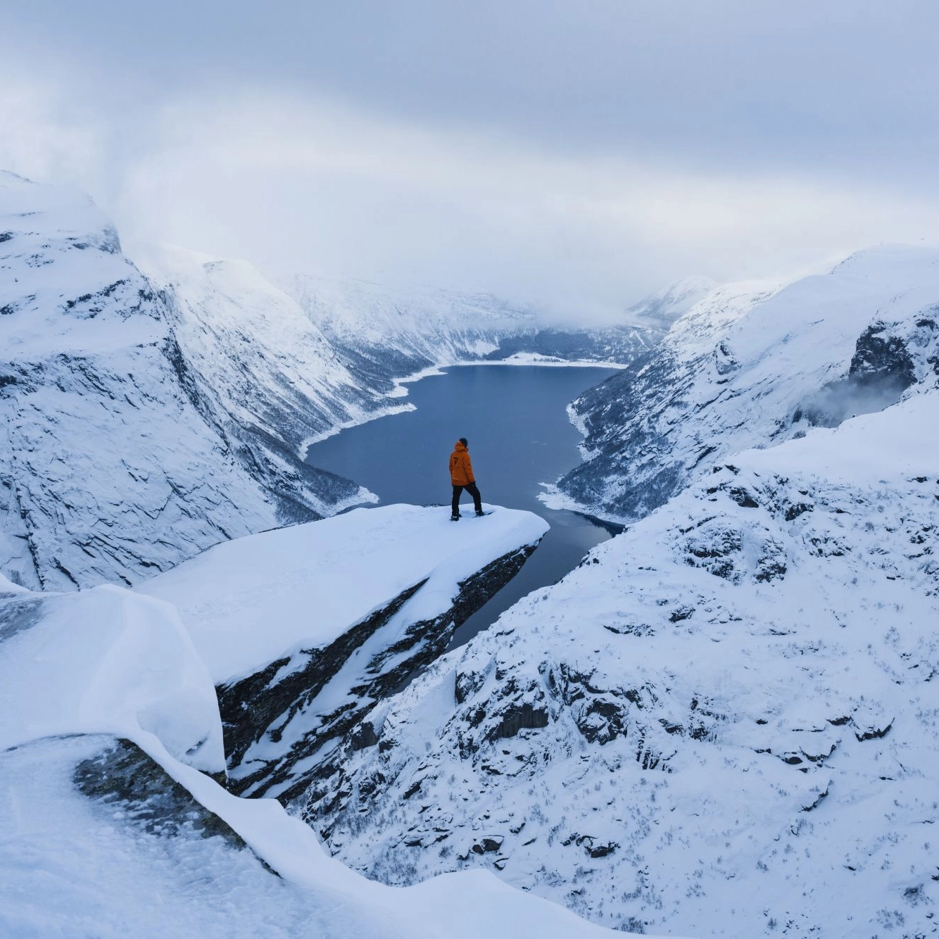 Ein Wintertag am Rande der Trolltunga - Winterwanderung zur Trolltunga