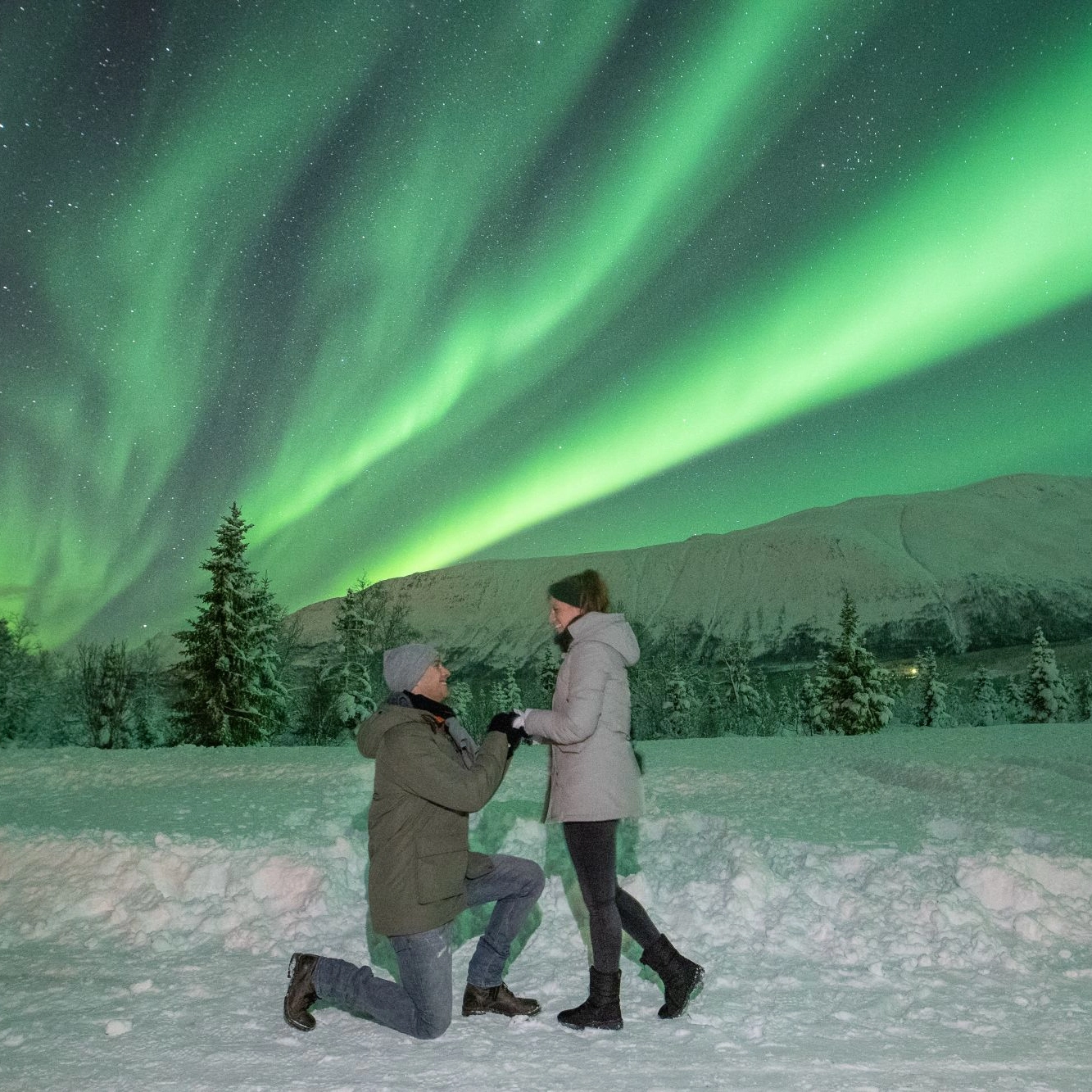 Unternehmungen in Tromsø -Romantik unter dem Nordlicht in Tromsø  -Norwegen