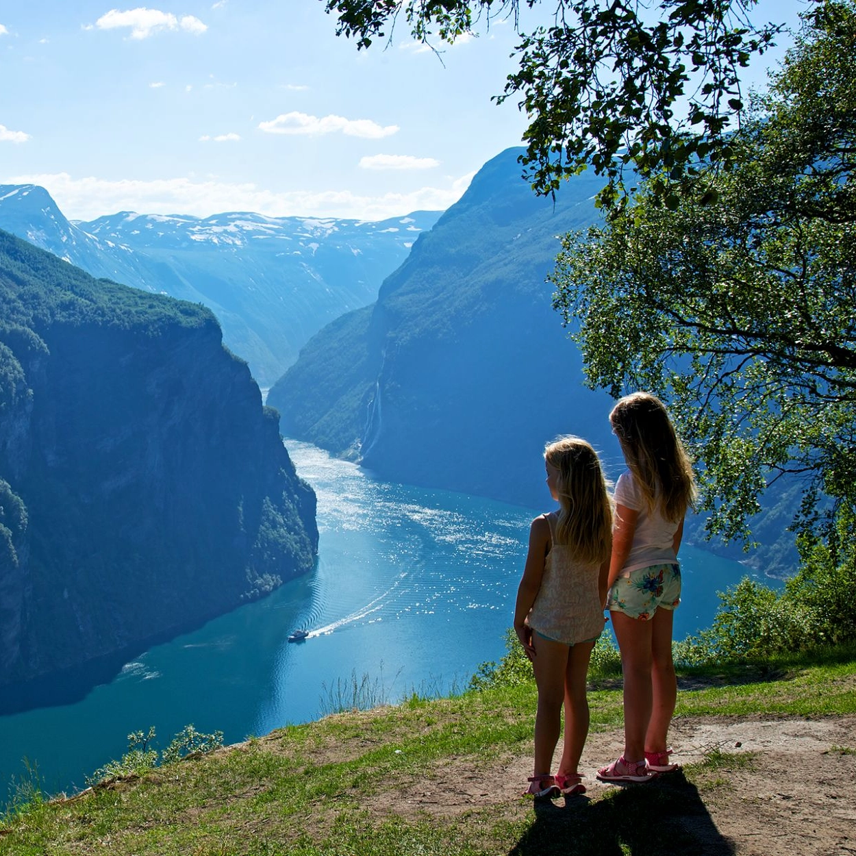 Genießen den Blick auf den Geirangerfjord  - Geirangerfjord, Norwegen