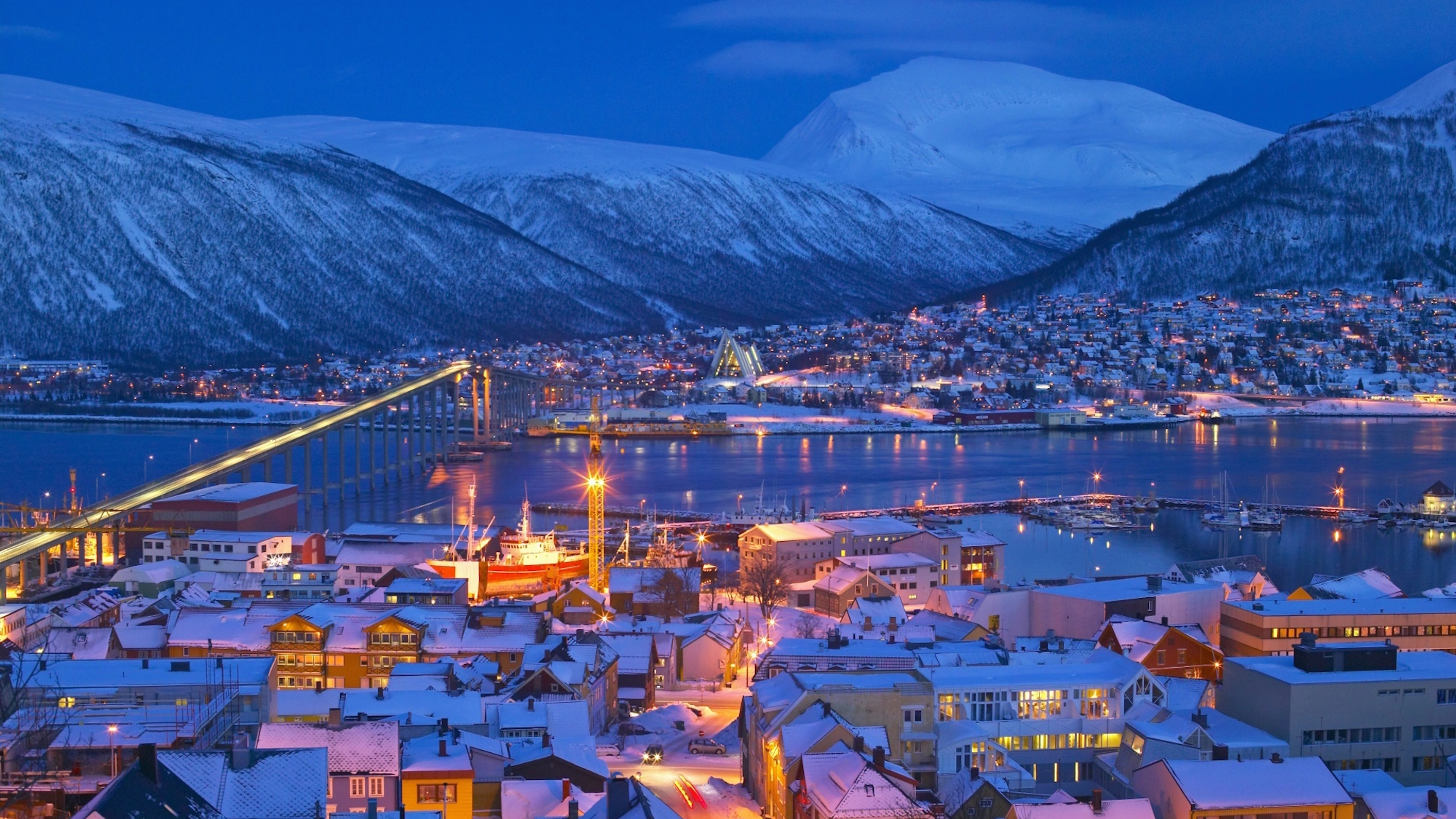 Die blaue Stunde - Tromsø, Norwegen