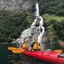 Kajaktour zu den "Sieben Schwestern" in Geiranger, Geirangerfjord, Norwegen