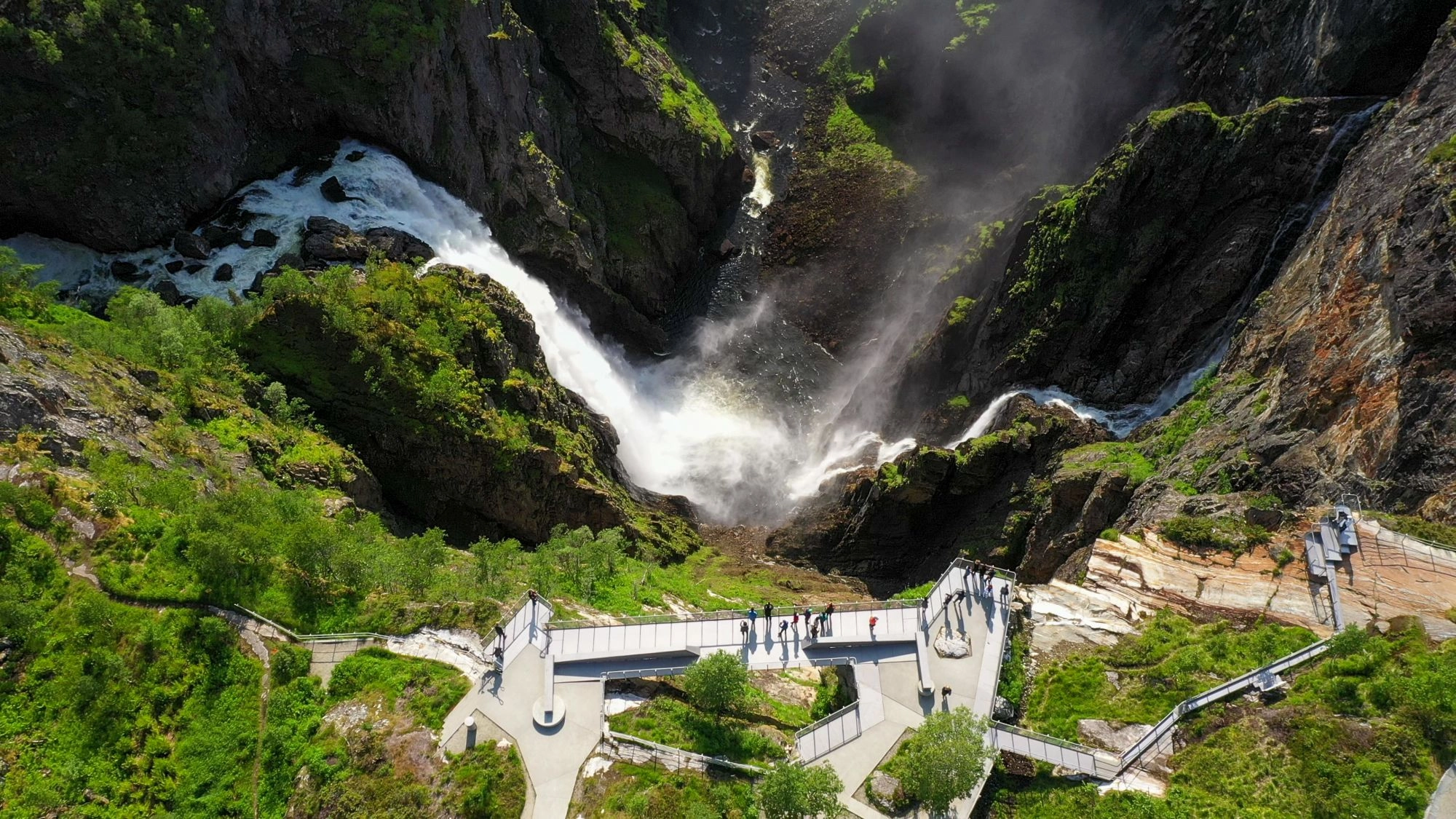 Vøringsfossen viewing platform - trip to Vøringsfossen from Eidfjord, Norway