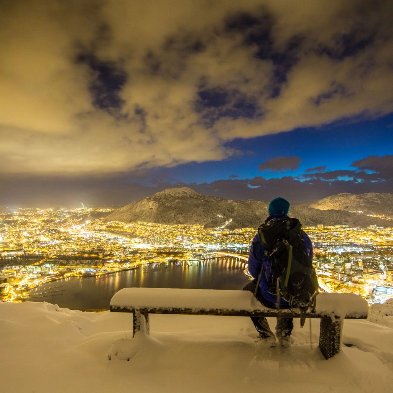 First snow in Bergen - Bergen, Norway