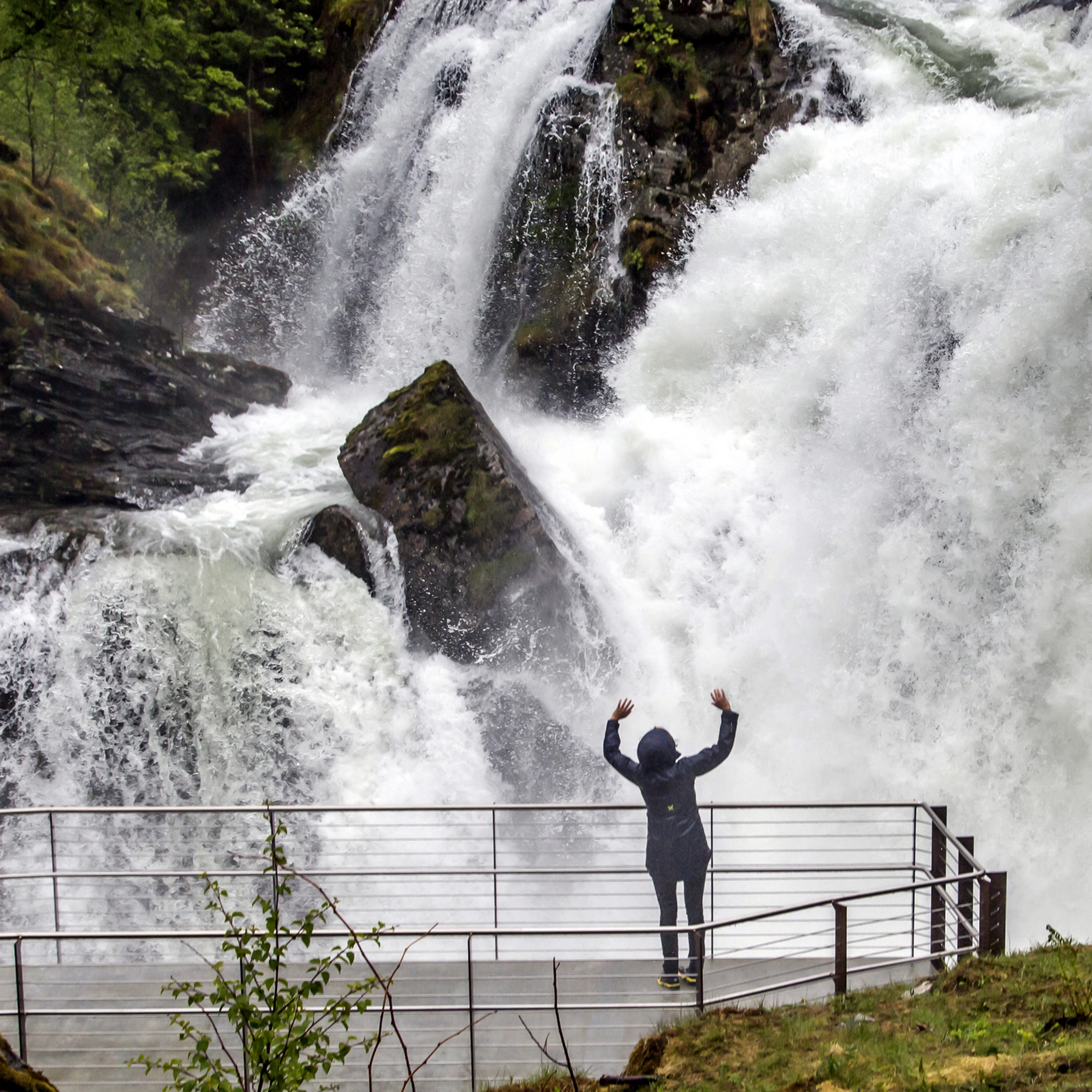 Wasserfallwanderung in Geiranger - Norwegen