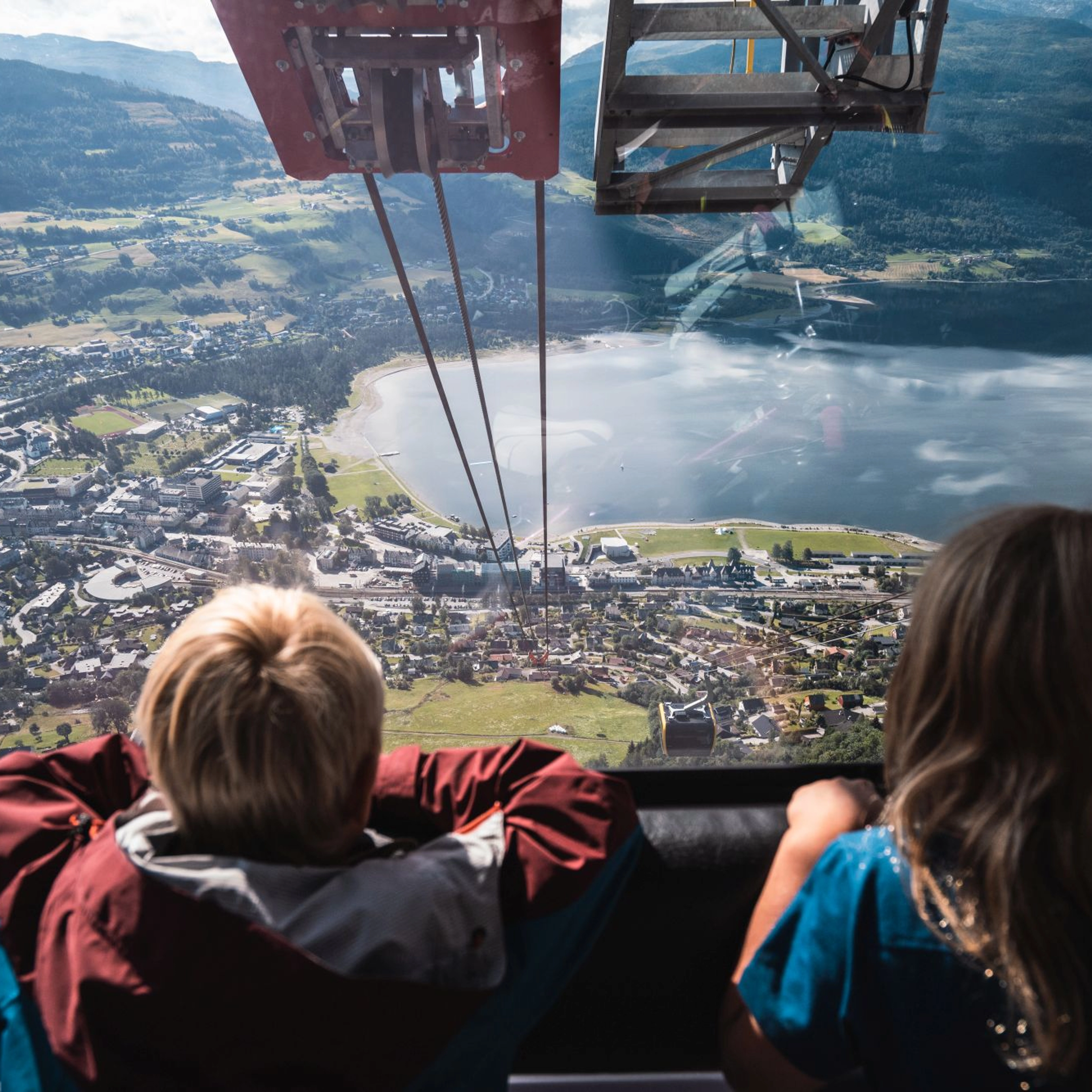 Blick von Voss Gondola, Voss, Norwegen