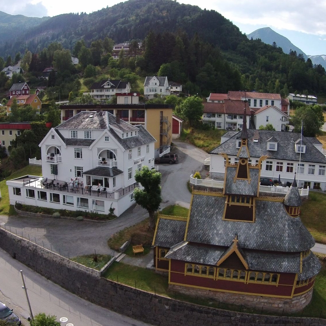 Midtnes Hotel im Zentrum des schönen Balestrand, Norwegen