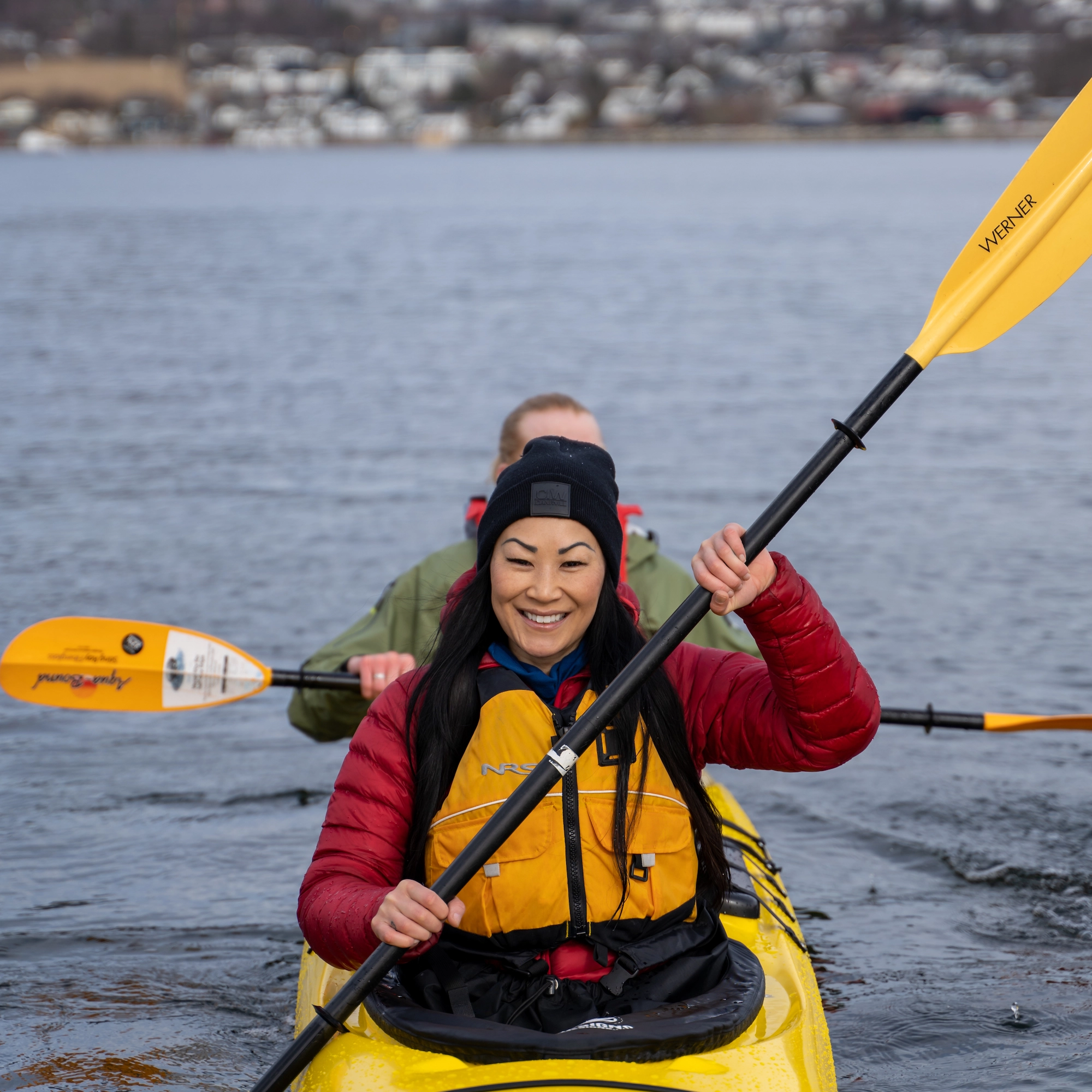 Fornøyde padlere i Bergen Fornøyde padlere - Kajakktur i Bergen