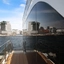 Oslofjord-Kreuzfahrt mit einem leisen Hybridboot - Blick auf das Munch-Museum - Fahrt von Oslo, Norwegen
