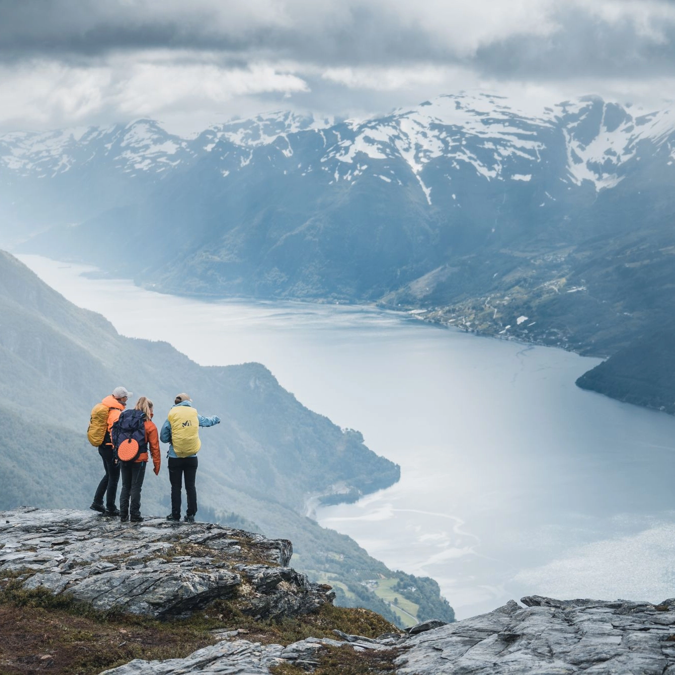 View of the beautiful Hardangerfjord from Dronningstien - Hardanger, Norway