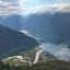 Blick auf den Aurlandsfjord - Aurland, Norwegen